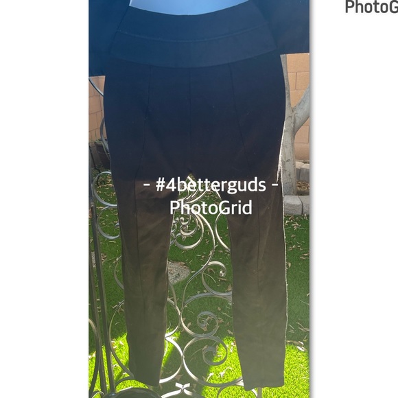 Bebe Skinny High Elastic Stretch Waist Zipper Front Black Pants XS TP - US Made - Picture 4 of 16